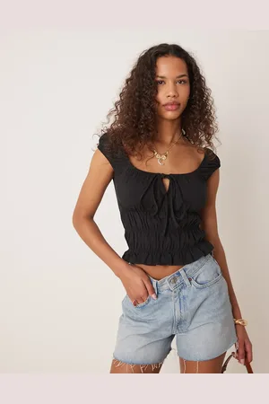 ASOS Milkmaid short sleeve top in