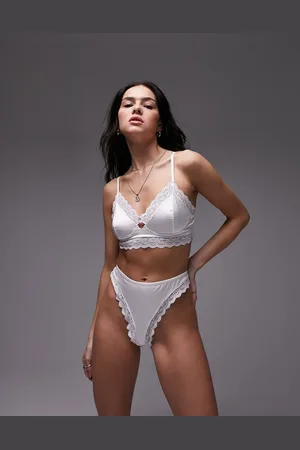 Topshop Mia satin lace bra in