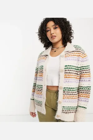 ONLY Textured button up collar cardigan in