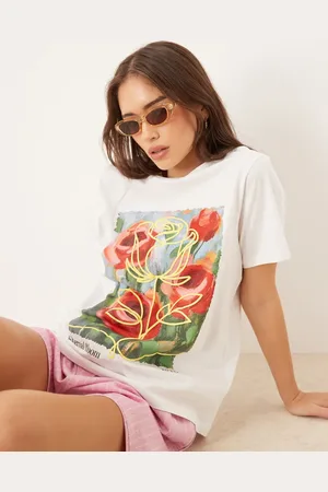 ASOS Regular fit t-shirt with eternal bloom flowers in