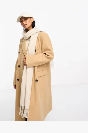 ASOS Woven tassels scarf in light stone