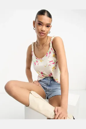 River Island Floral cami top in pale