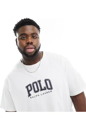 Ralph Lauren Big & Tall collegiate logo t-shirt classic oversized fit in