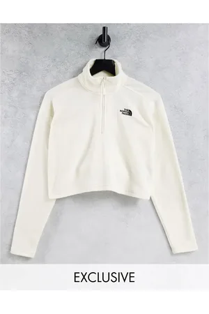 The North Face 100 Glacier 1/4 zip cropped fleece in