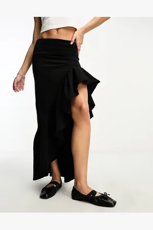 ASOS Ruffle maxi skirt in