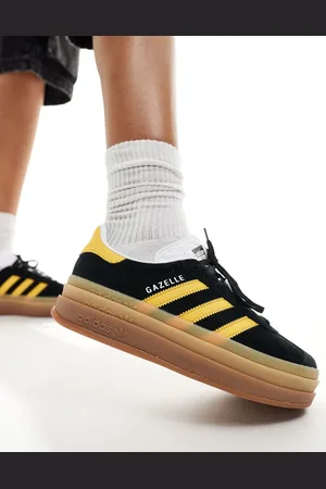 adidas Gazelle Bold platform trainers in and gold