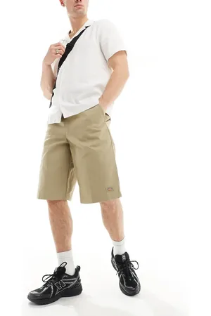 Dickies 13 inch tailored shorts in beige tan