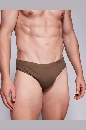 ASOS Textured swim brief in