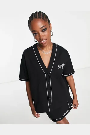 Tommy Hilfiger Co-ord oversized baseball shirt in