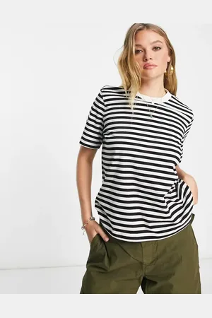 & OTHER STORIES Relaxed short sleeve t-shirt in black and white stripe