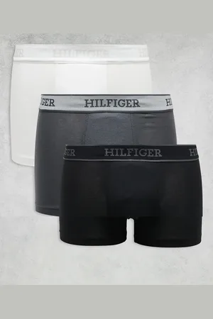 Tommy Hilfiger Monotype 3 pack trunk in grey/white/black