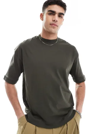 Brave Soul Short sleeve premium t-shirt 300 gsm in khaki