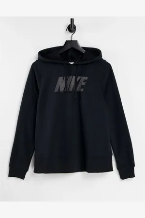 Nike Metallic Dri-FIT logo fleece hoodie in