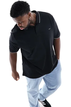 Calvin Klein Box logo slim fit polo shirt in light