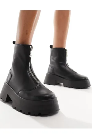 Schuh Arnold zip front chunky chelsea boots in