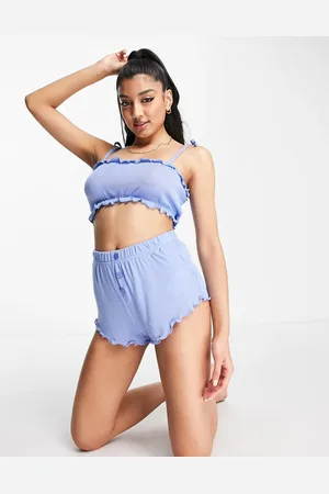 Brave Soul Nat bandeau short lounge set in