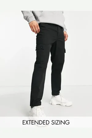 ASOS Tapered cargo trousers in with toggles