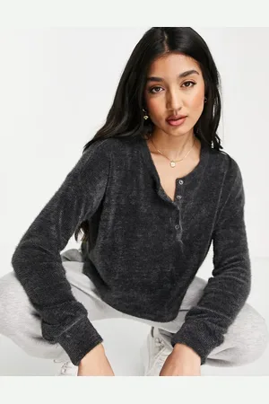 Hollister Henley long sleeve top in