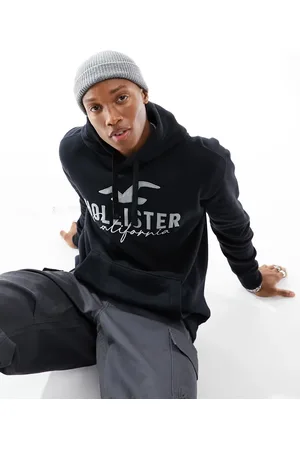 Hollister Cord tech logo hoodie in