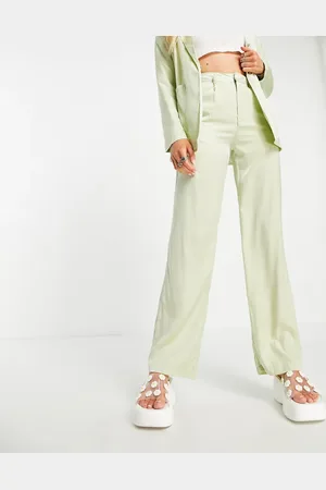 Heartbreak Wide leg trousers co-ord in sage