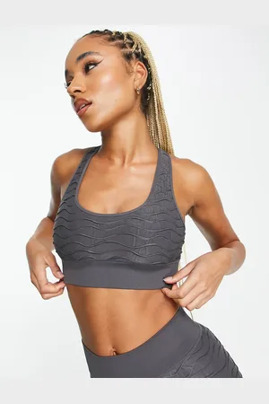 HIIT Seamless bralet in textured charcoal