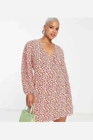 Glamorous Wrap mini dress in floral print