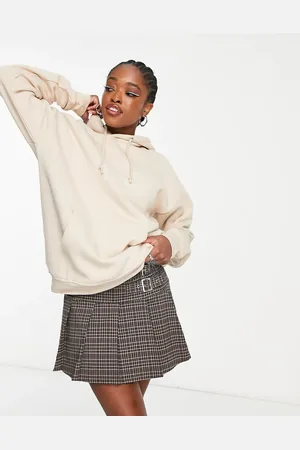 Daisy Street Basics oversized hoodie in stone