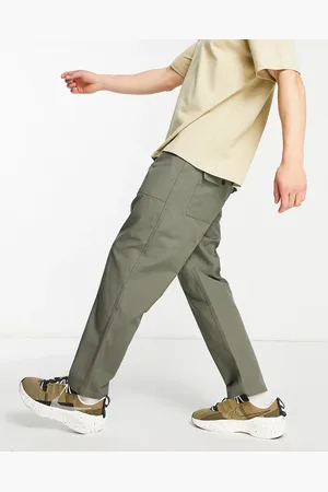 Farah Hawtin loose fit trousers in khaki