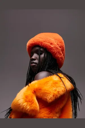 Topshop Faux fur hat in