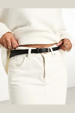 ASOS Skinny waist and hip jeans belt with gold buckle