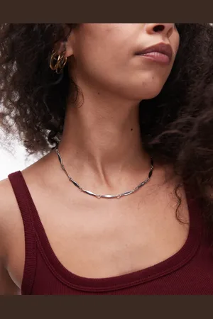 Topshop Noelle dainty necklace in tone
