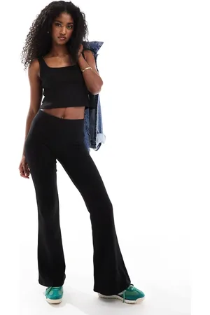 Pull&Bear Soft touch flared jogger co-ord in