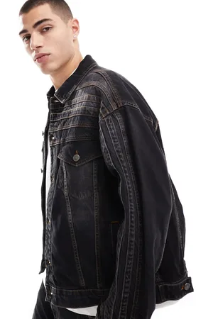 ASOS Co-ord denim jacket with seam details in washed