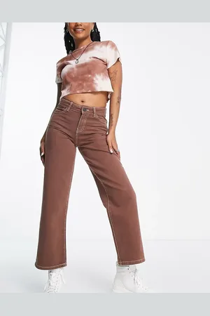 Noisy May Cropped wide leg jeans in