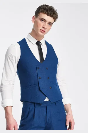 Harry Brown Waistcoat in teal tweed