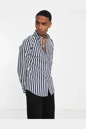 Devils Advocate Striped slim fit shirt