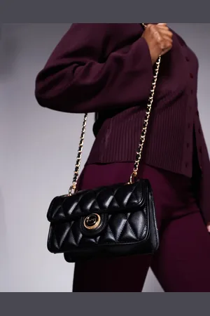 Aldo Loubella crossbody bag with chain strap in and gold