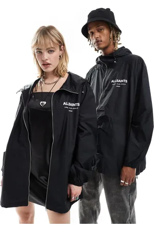 AllSaints Underground unisex lightweight jacket with water resistant finish in