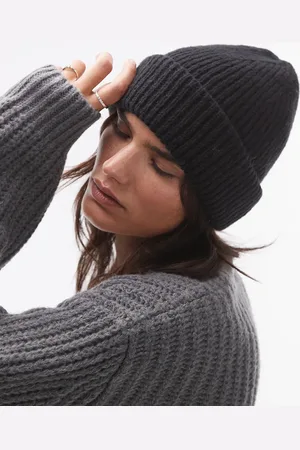 Topshop Henry ribbed beanie in
