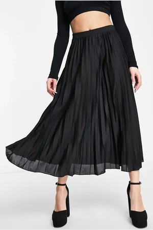 ASOS Pleated midi skirt in