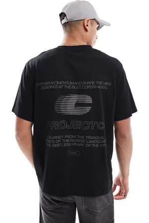 JACK & JONES Oversized front print t-shirt in