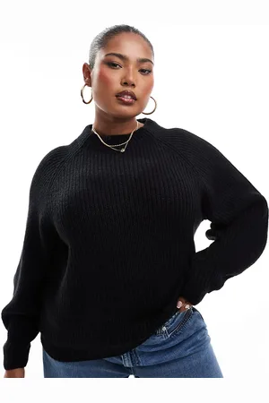 Threadbare Plus high neck jumper in