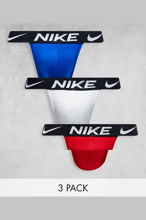 Nike 3 pack jock straps in red/white/blue