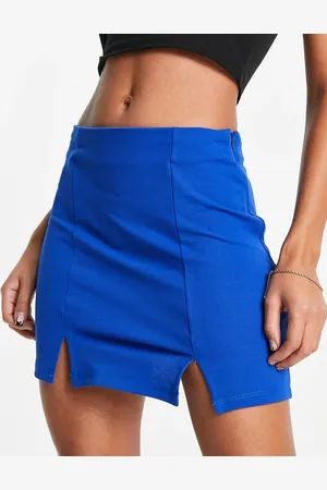 REBELLIOUS FASHION Mini skirt in cobalt co-ord
