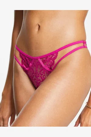 Tutti Rouge Kennedy V front lace and mesh strappy thong in
