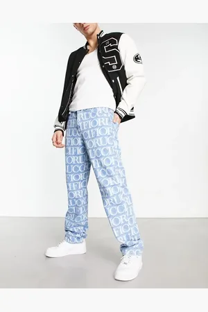 Fiorucci Relaxed jeans in laser monogram