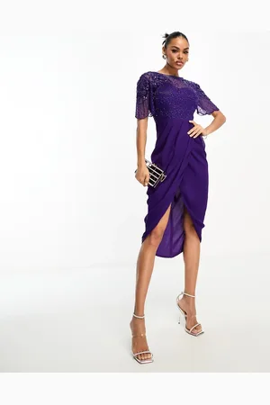 Virgos Nicola midi dress with embellishment details in
