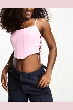 Gilly Hicks Corset top with tie side detail in