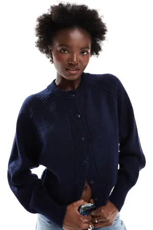 ASOS Crew neck cardigan with shaping in
