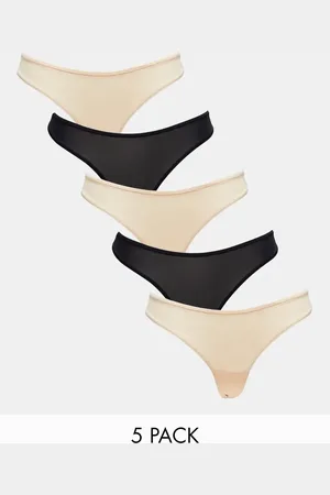 Dorina 5 pack no vpl v front thong in